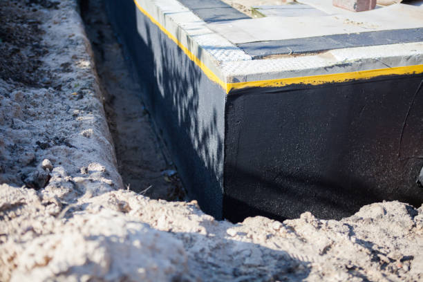 Residential Exterior Waterproofing installation at a Port Edwards, WI home by SJ Waterproofing Pros
