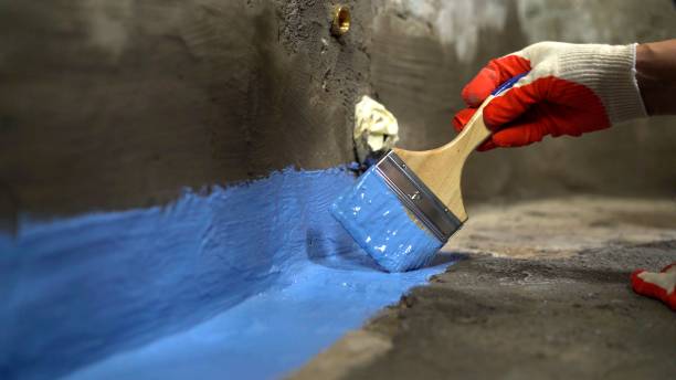 Commercial Exterior Waterproofing project at a Port Edwards, WI business property by SJ Waterproofing Pros